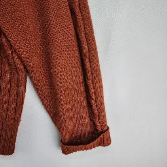 VTG Designer Studio Original XLARGE Sweater Leather Suede Jacket Brown Patchwork - Picture 6 of 16